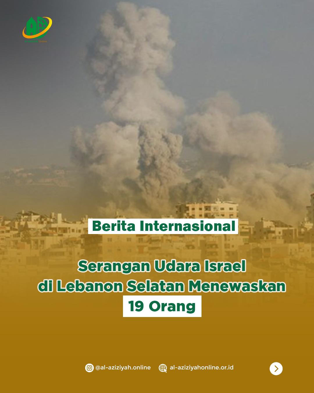 Serangan Udara Israel di Lebanon: Puluhan Korban Jiwa dan Luka di Beberapa Wilayah