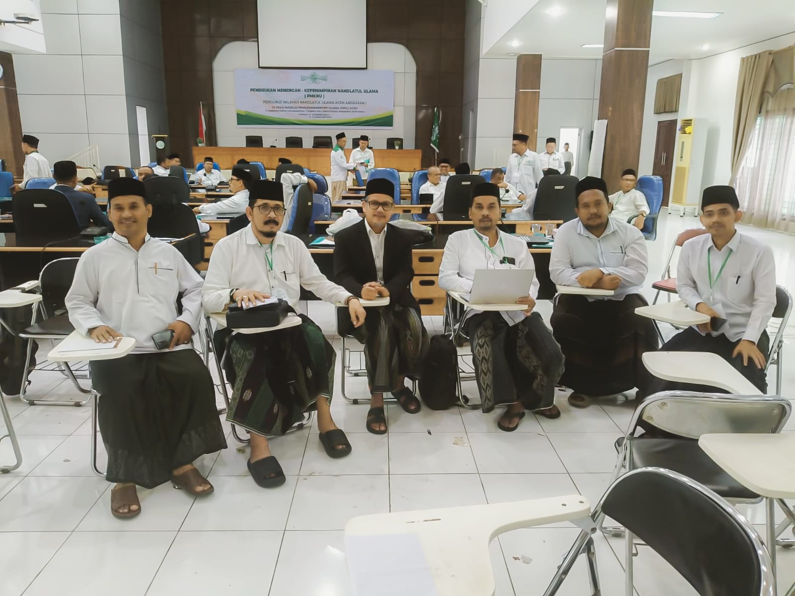 Ketua PCNU Bireuen bersama Anggota Ikuti PMKNU 1 di Aula MPU Aceh